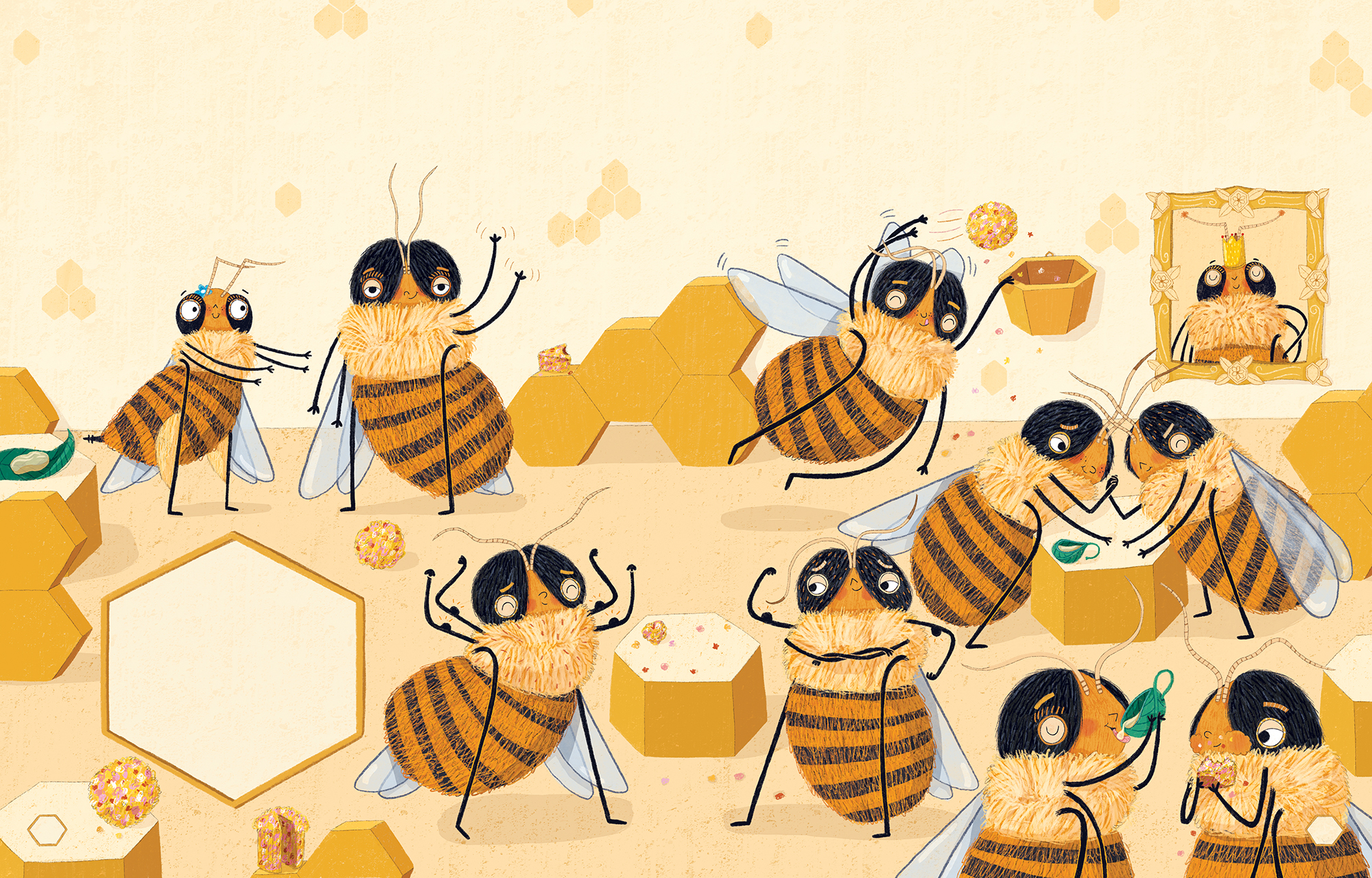 Illustration by Christine Cuddihy from the book It's Me, The Bee