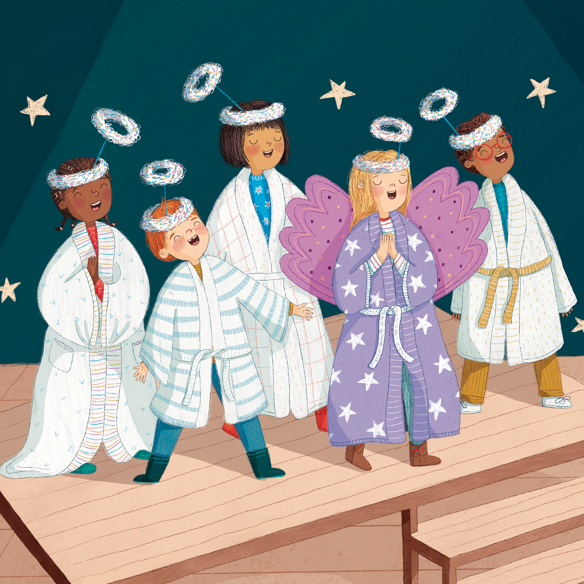 Illustration from the book Once Upon the Very First Christmas
