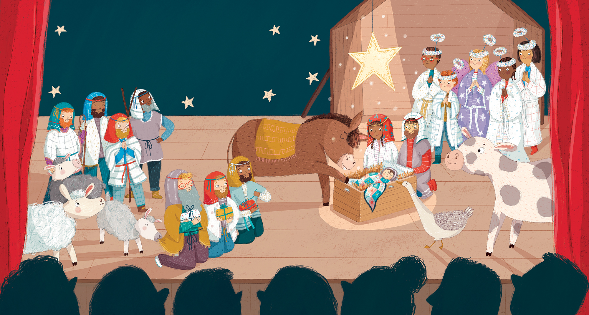 Illustration from the book Once Upon the Very First Christmas