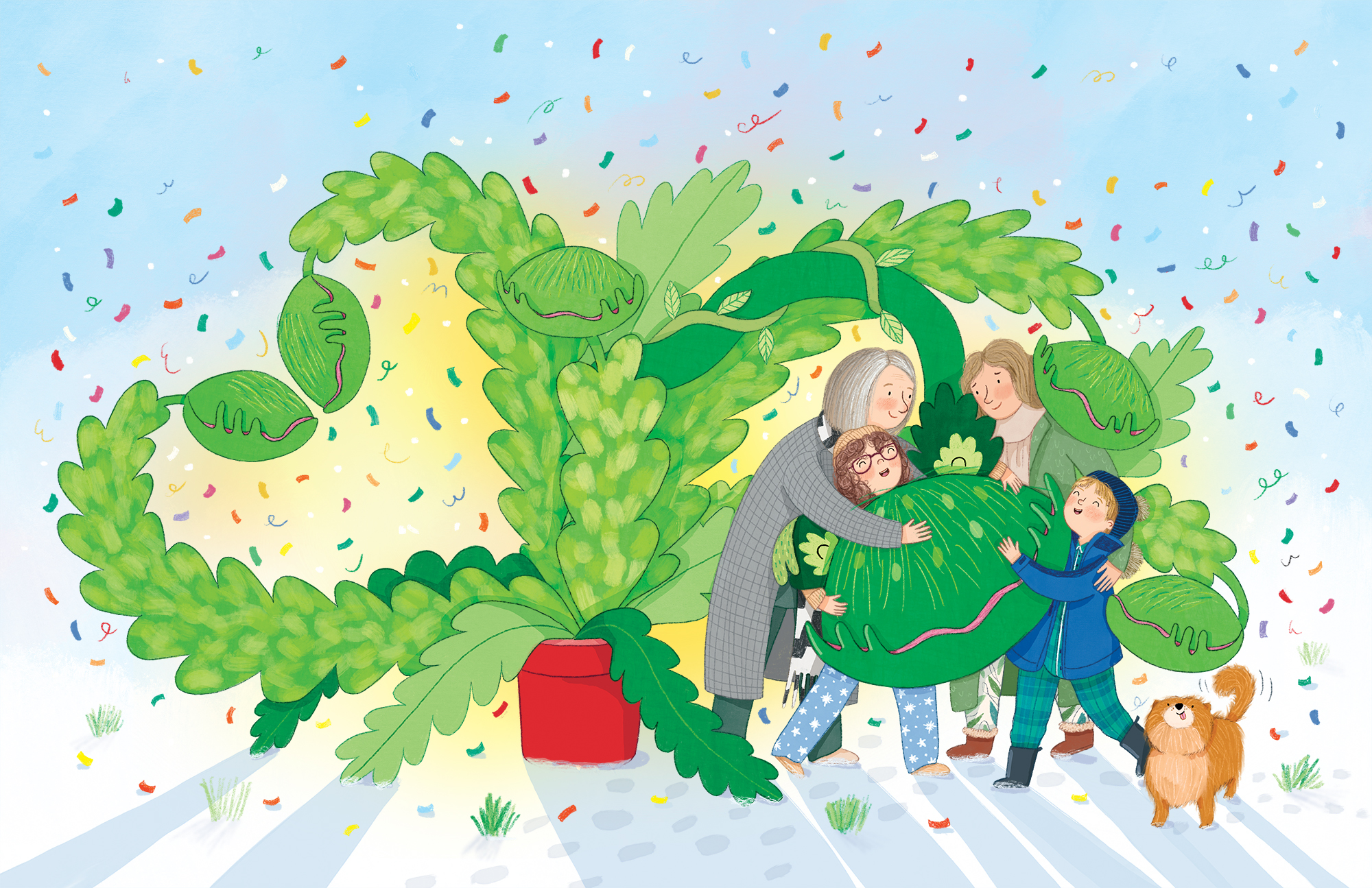 Illustration by Christine Cuddihy from the book Snapper - the Perfect Christmas Tree