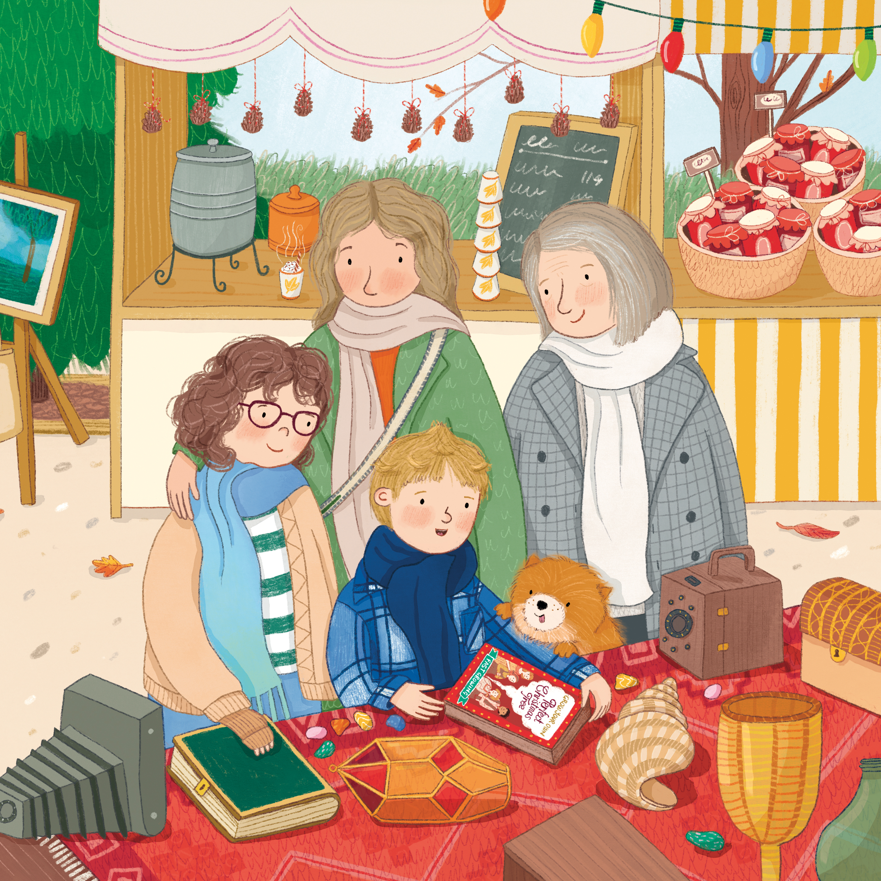 Illustration by Christine Cuddihy from the book Snapper - the Perfect Christmas Tree